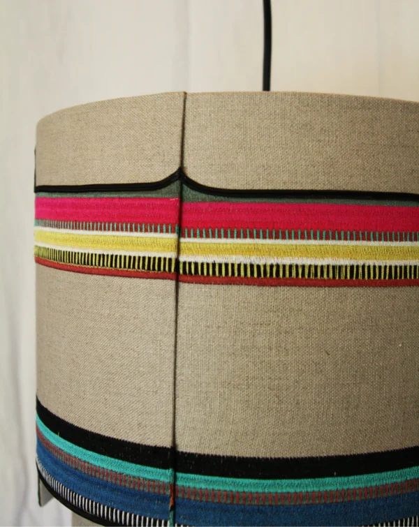 Abat jour double festonné "Kadhaee"