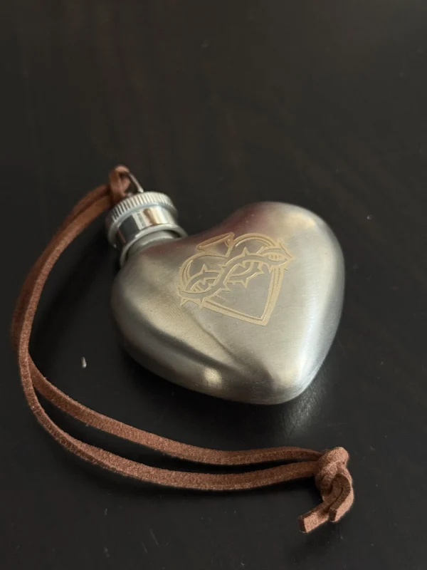 Mini flasque coeur